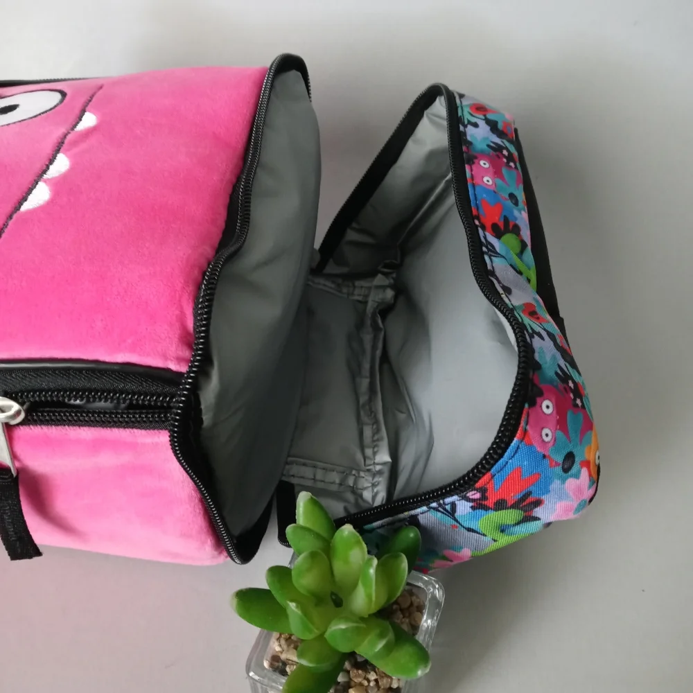 Ugly Dolls Insulated Lunch box Compartment Lunch Tote 2 Zippers New